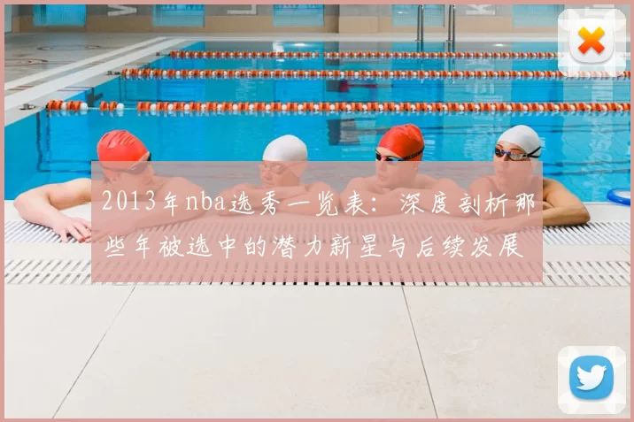 2013年nba选秀一览表：深度剖析那些年被选中的潜力新星与后续发展